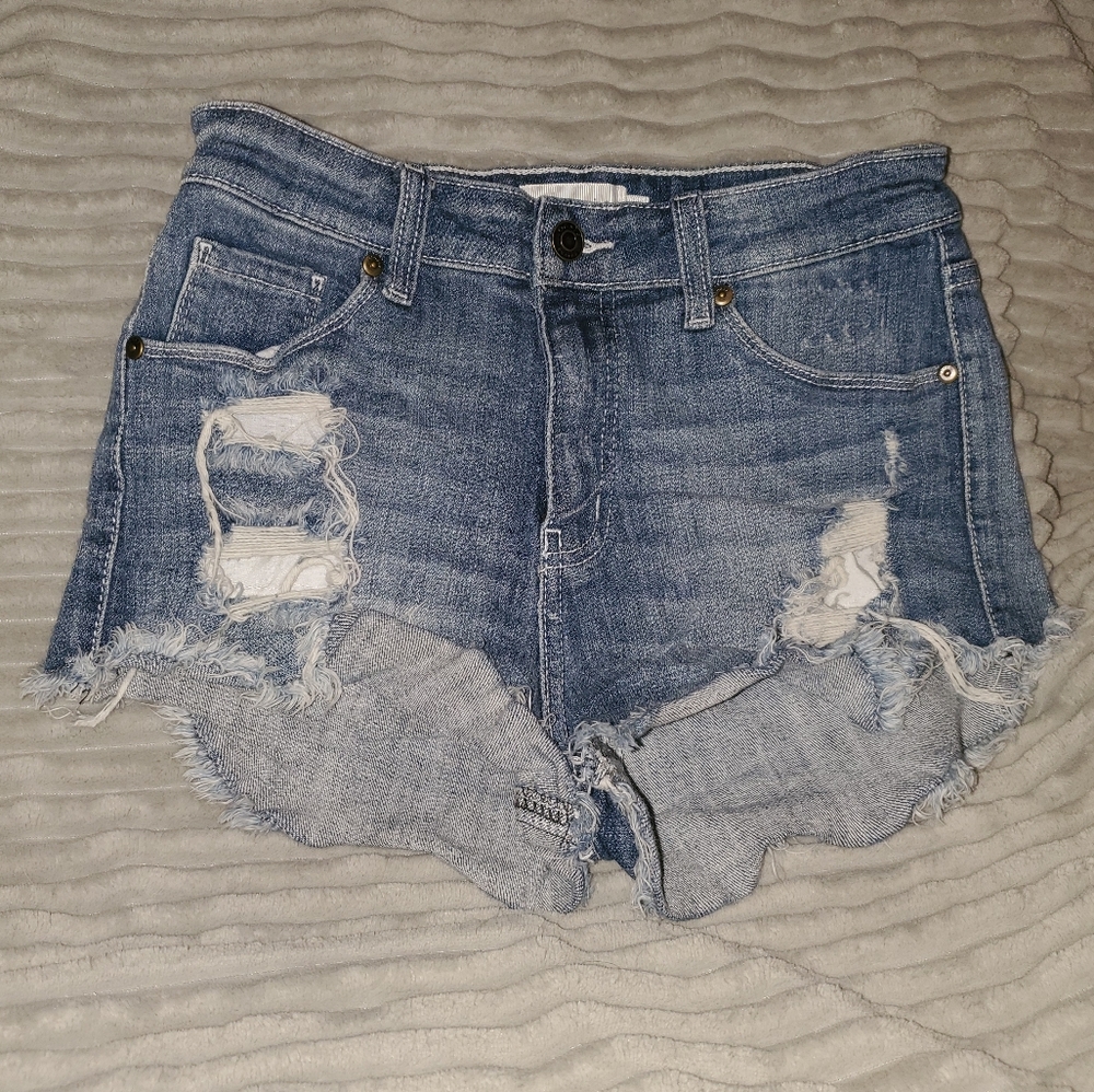 Oasis Ripped Jean Shorts